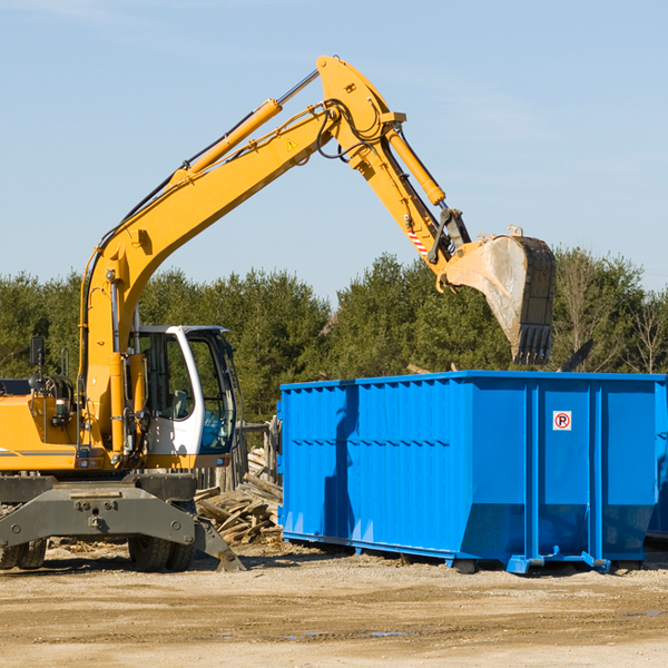 what kind of customer support is available for residential dumpster rentals in Bainbridge